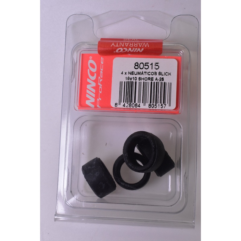4 x Neumaticos Slick 19 x10 Shore A-26Tires (2+2) 1/32 Slot Cars | 80515 | NINCO Slot Cars