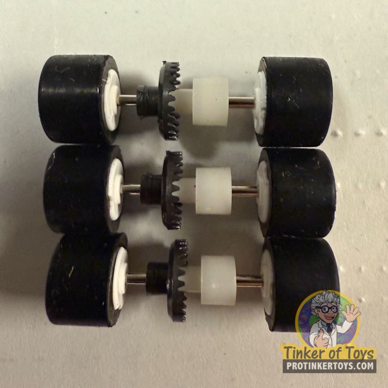 440x2 Rear Axle Assembly w/ Wheels 3pk | 6691 | Tyco