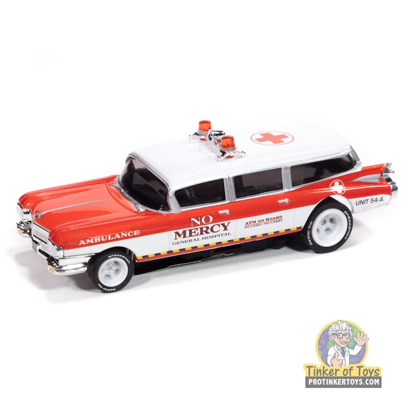 4Gear 1959 Cadillac Ambulance (Red & White) 4A | SC414 | Auto World