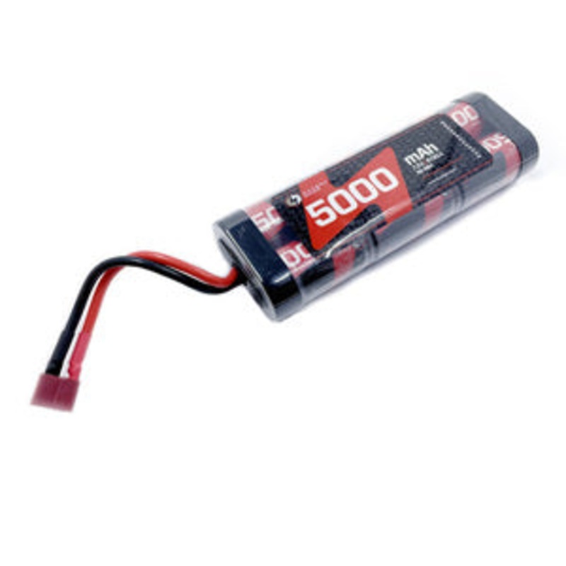 5000mAh 7.2V 6-Cell NiMH Flat Battery Pack with T-Plug | RCESP50006DNS | HRP Hobbies