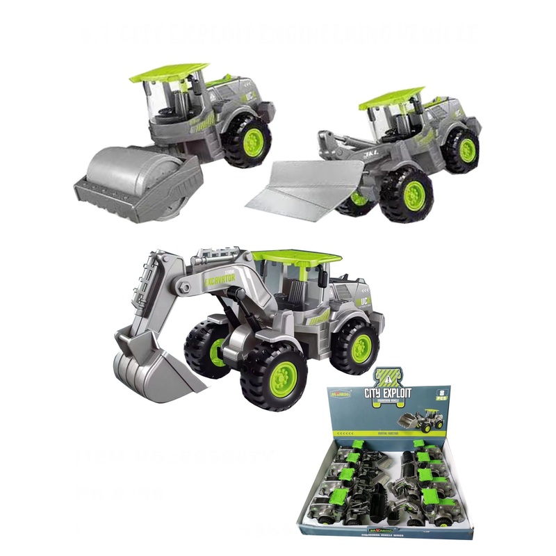 6.7" City Exploit Construction Vehicles | 88986 | BVP