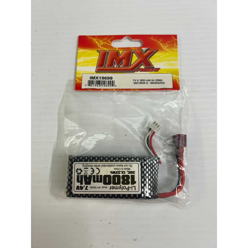 7.4 V, 1800 mAh for 2996A Big Bear II- Brushless | IMX19699  | IMEX-RC