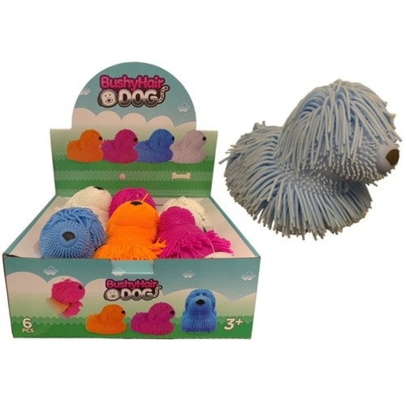 8" Bushy Dog Puffer | NV3624 | Handee
