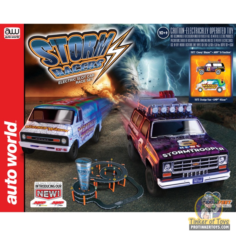 23' Storm Racers AMP Slot Race Set | SRS362 | Auto World