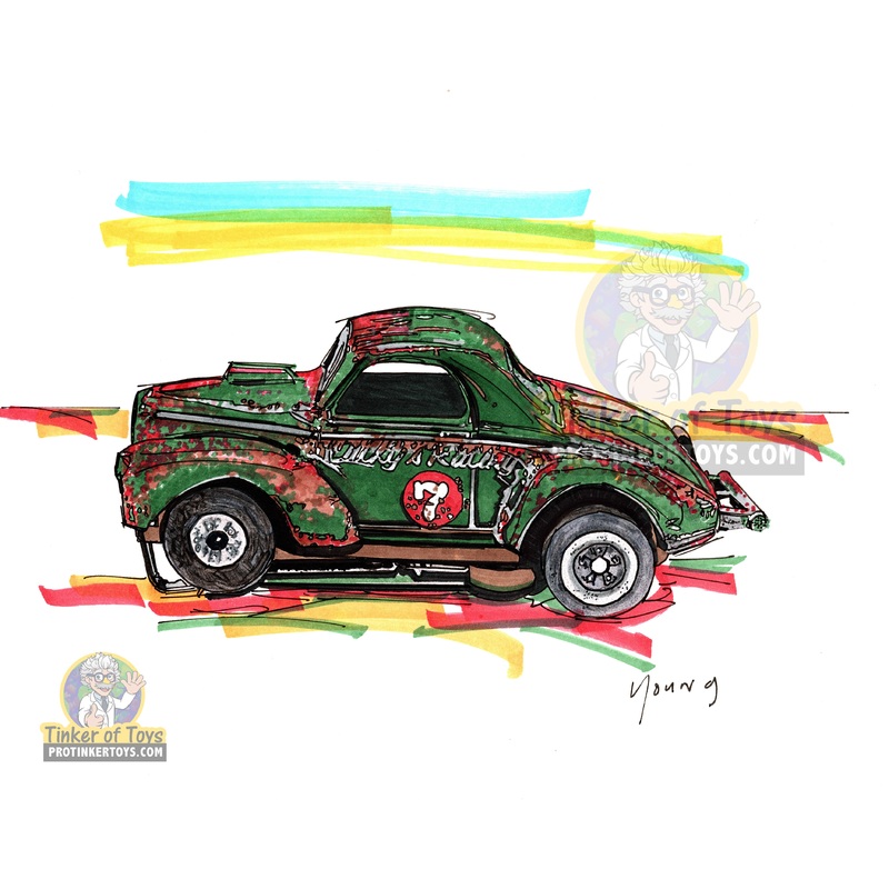 {ARTWORK} 1941 Willys Gasser SC345WILLYS PRINT | 8x10 | Timothy W. Young