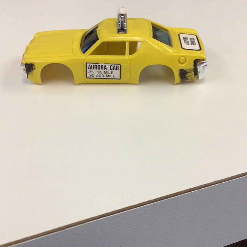 Yellow Matador Taxi Body | B1939Y | Aurora / AFX / Tomy