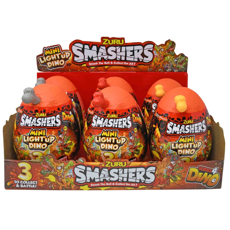 Zuru Smashers Mini Egg- Series 4 Mini Light-Up Dino | 7473SQ1  | Mattel