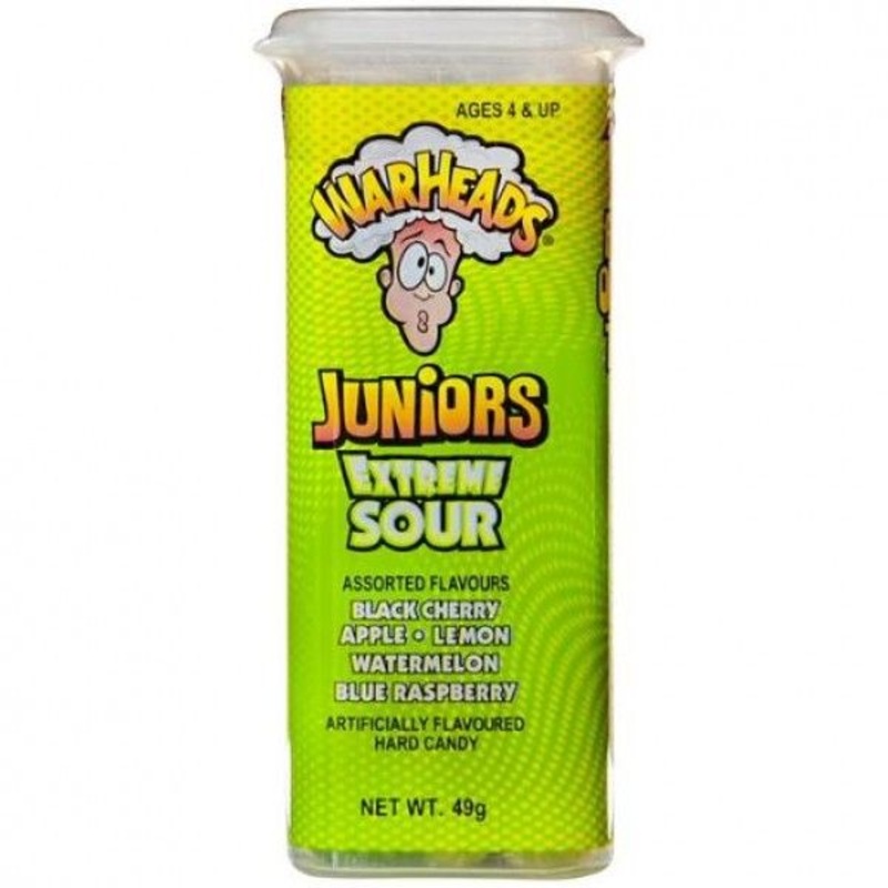 Warheads Extreme Sour Juniors Hard Candy | 19788 | Nassau Candy