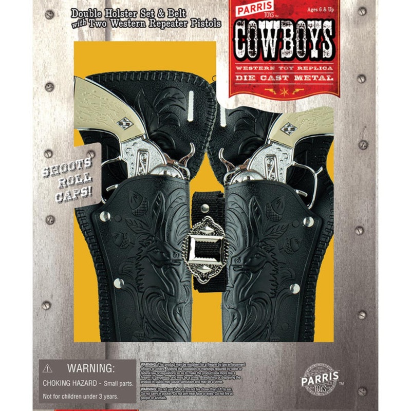 Western Repeater Pistols & Double Holster | 5510 | Parris Toys