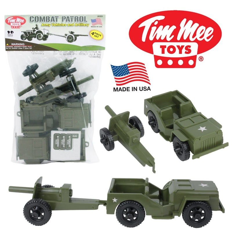 Willys Jeep Combat Patrol & Artillery  Olive Green | 28351 | Tim Mee