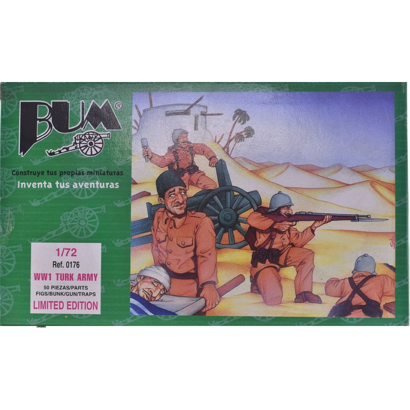 WW 1 Turk Army (50 parts ) 1:72 Figure Set | 0176 | Bum Model Co.