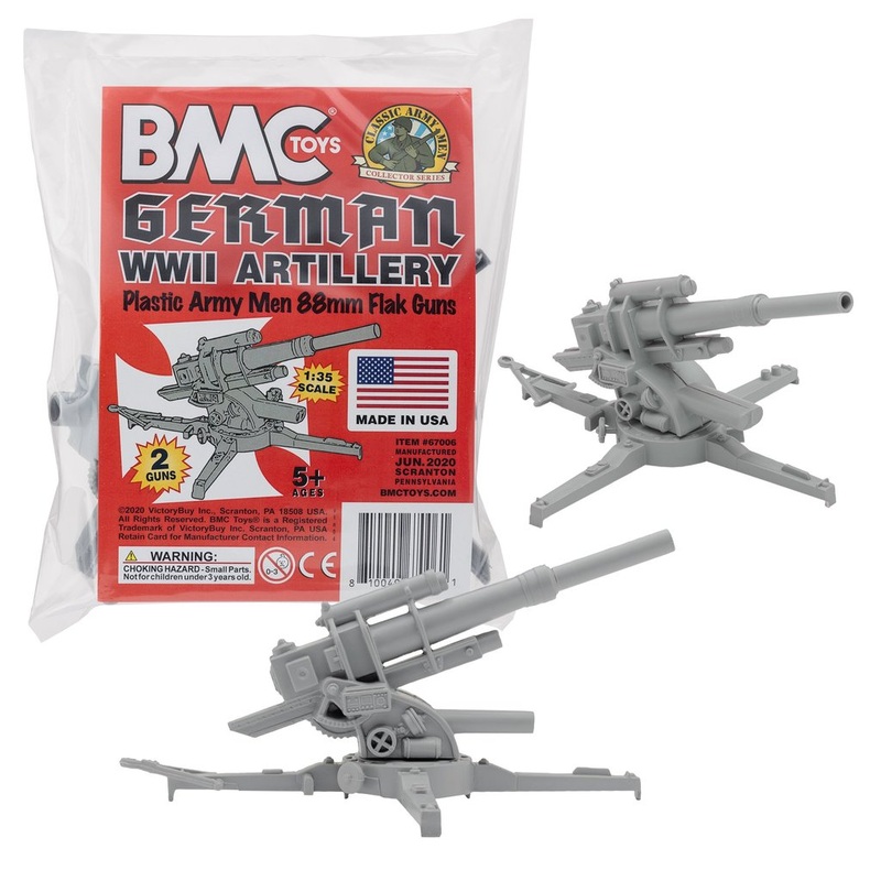 WW2 German 88MM Artillery - Gray | 67006 | BMC