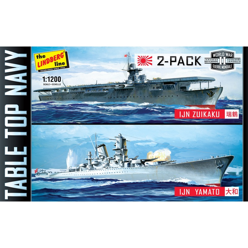 WWII IJN Japanese Ships Yamato & Zuikaku | HL424/12 | Lindberg Model Company