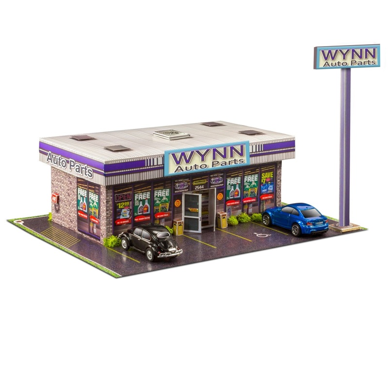 Wynn Auto Parts Store  | Photo Real Model Kit | BK6435 | Innovative Hobby Supply