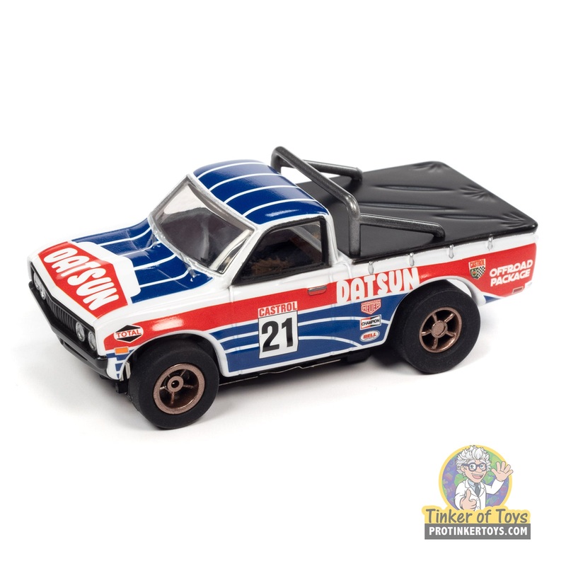 Xtraction 1975 Datsun 620 Pickup Truck (Red, White, Blue) 2A | SC393 | Auto World