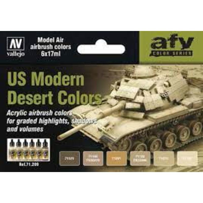 US Modern Desert Colors 8Pcs | 71209 | Vallejo Paints
