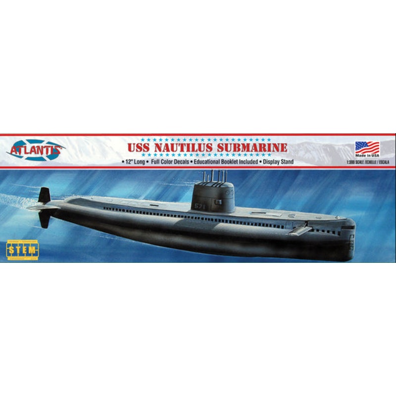 USS Nautilus Submarine STEM Plastic Model Kit  | ALM750 | Atlantis Model Co.