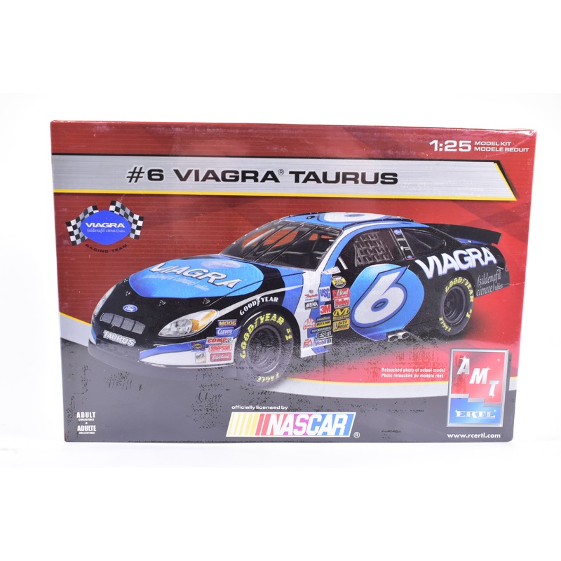 Vintage | Nascar #6 Viagra Taurus 1/25 Scale  | 38090A | AMT/Ertl Model Kit