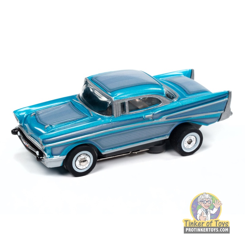 Thunderjet 1957 Chevrolet Bel Air Lowrider (Aqua) 3B | SC411 | Auto World