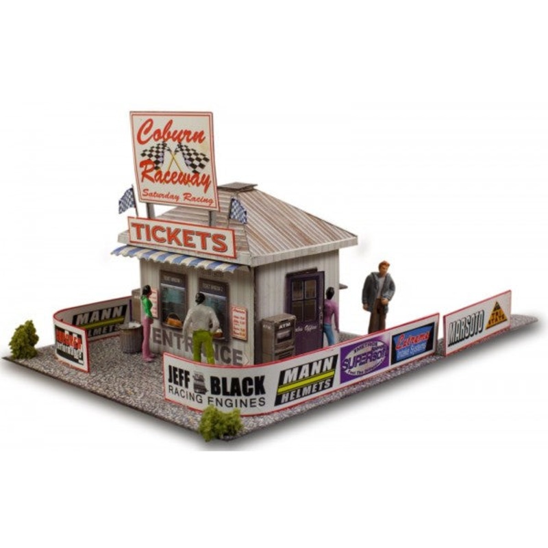 Ticket and Gate Entrance | Photo Real Model Kit | BK4806 | Innovative Hobby Supply
