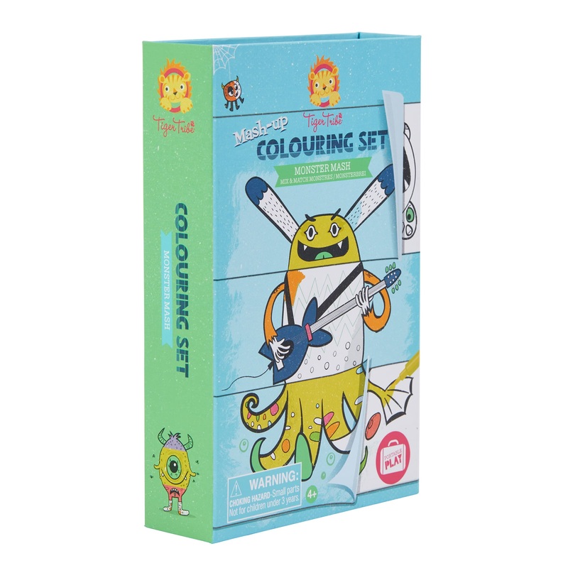 Tiger Tribe MONSTER MASH  MASH-UP COLORING SET  | 60273 | Schylling