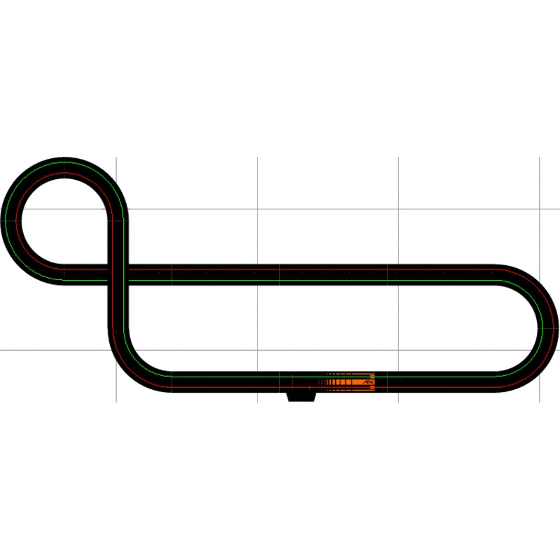 Track Only Layouts Black Track HO Scale | Assorted Sizes | Auto World Track