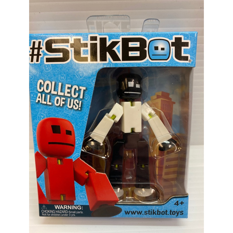 Stik Bot Singles Black/White Man | TST616 | StikBot