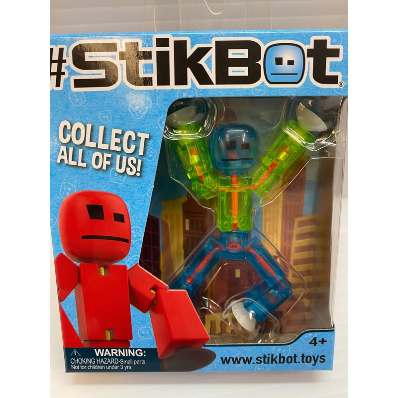 Stik Bot Singles Blue/Green Man | TST616 | StikBot