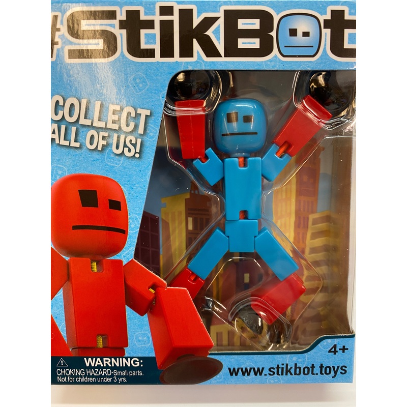 Stik Bot Singles Blue/Red Man | TST616 | StikBot