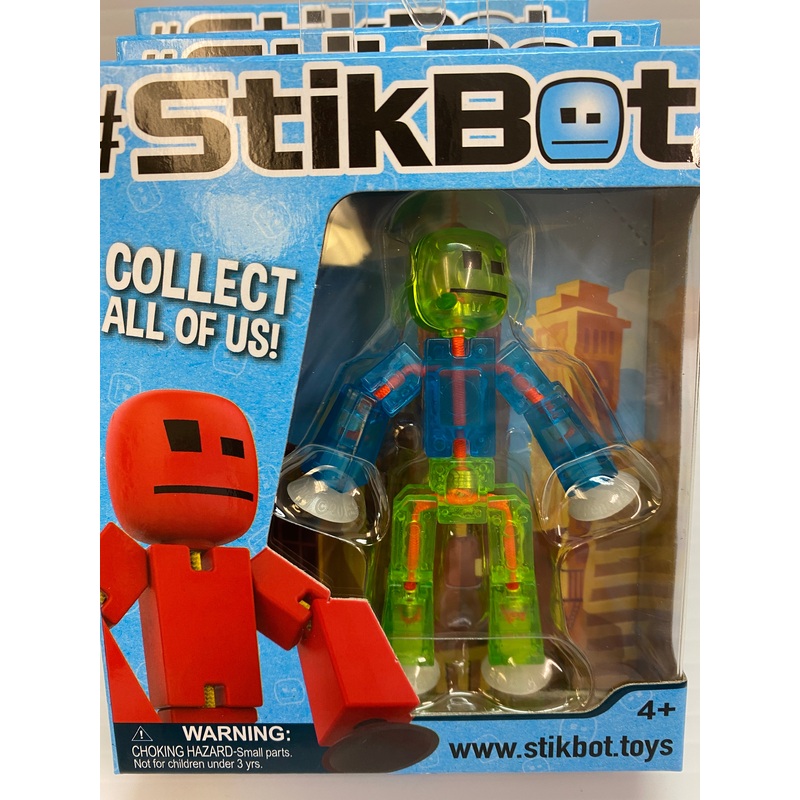Stik Bot Singles Green/Blue Man | TST616 | StikBot