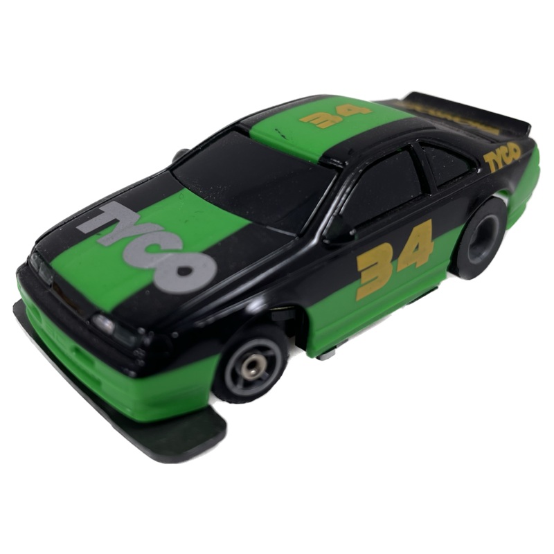 Stock Car Tyco #34 Green Black | B6455 | Tyco