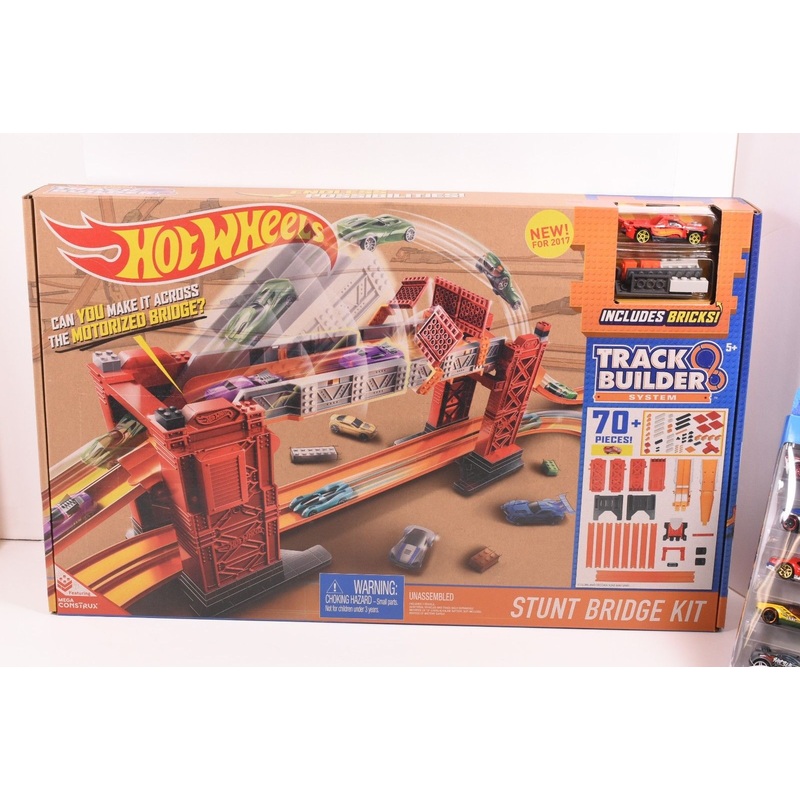 Stunt Bridge Kit - Hot Wheels Track Builder System Plus Free 5pack | DWW97 | Mattel