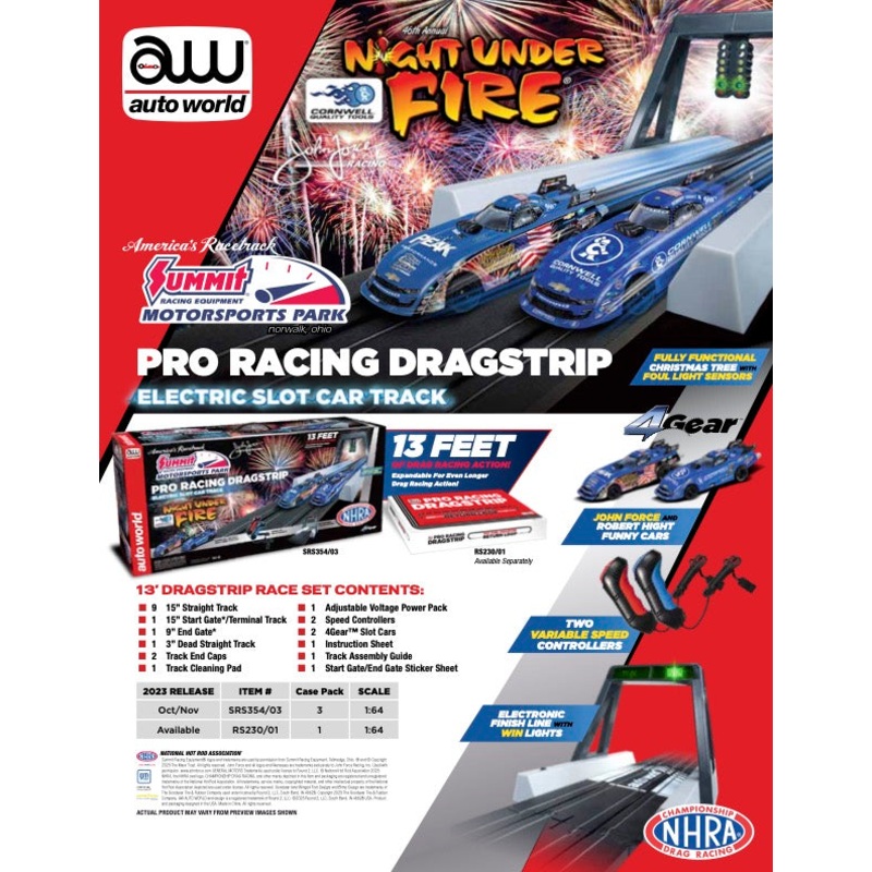Summit Motorsports Park Night Under Fire 13' Electronic Drag Set | SRS354 | Auto World