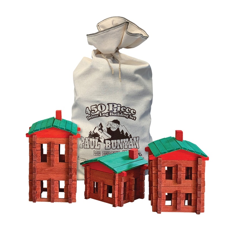 Super Deluxe Paul Bunyan  set Cloth Bag 450 pc. | RTSDS  | Roy Toy