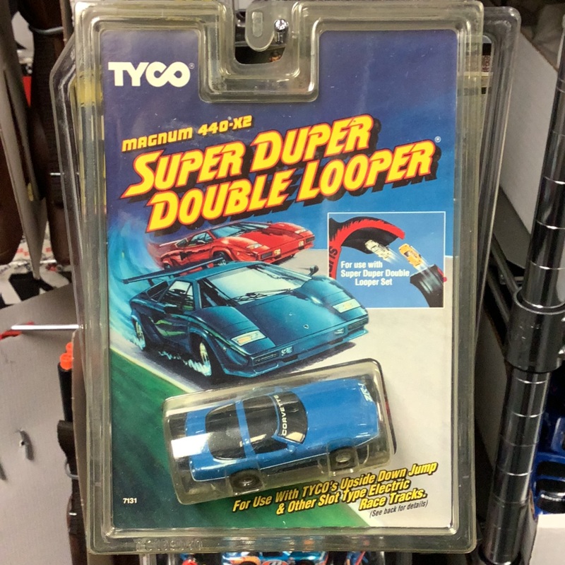 Super Duper Double Looper Corvette ZR-1 Blue | 7131 | Tyco