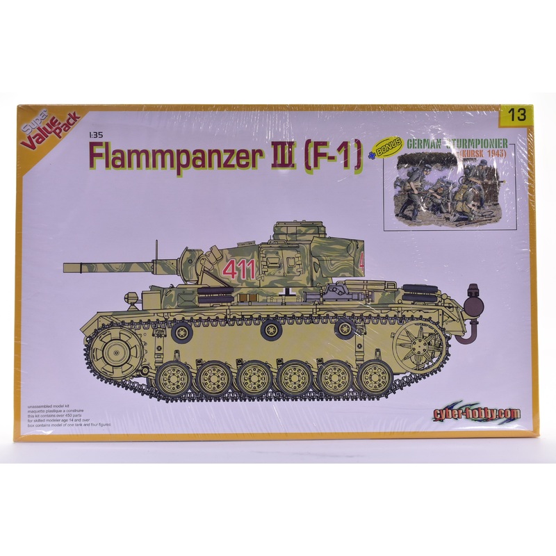 Super Value Pack Flammpanzer III (F-1) +Bonus 1:35 | 9113 | Dragon Model Kits