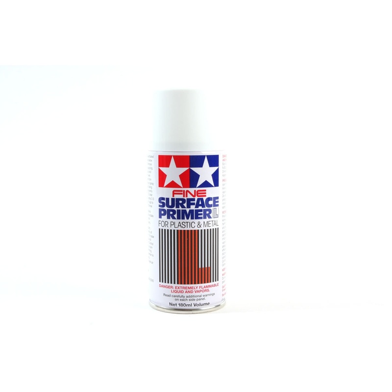Surface Primer L White (180ml Spray can) | 87044 | Tamiya