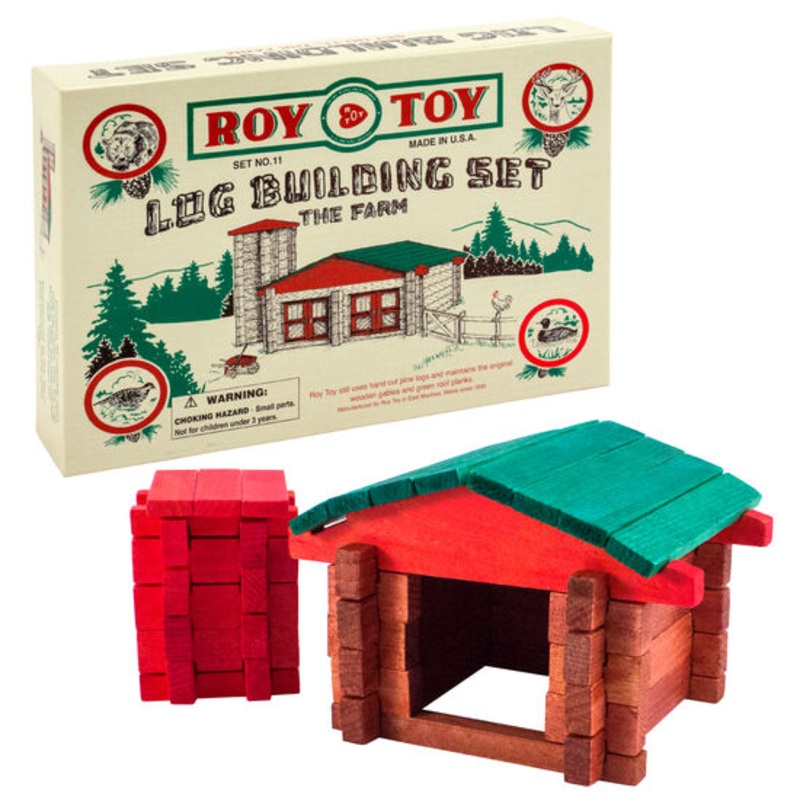 The Farm | RTMBFM | Log Building Set | Roy Toy