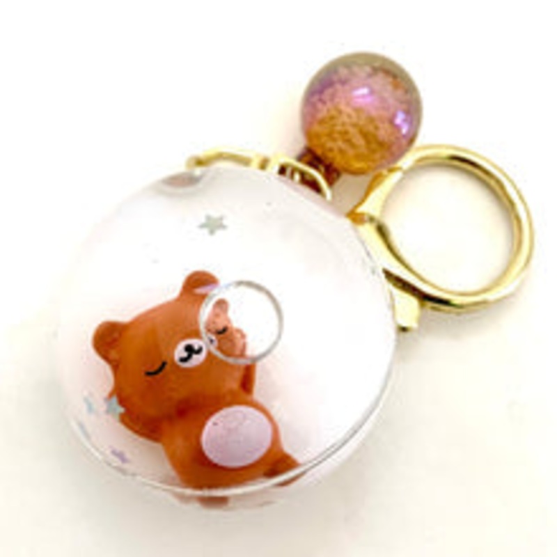 SLEEPING ANIMAL BALL KEY CHARM  | 12056 | BC Mini