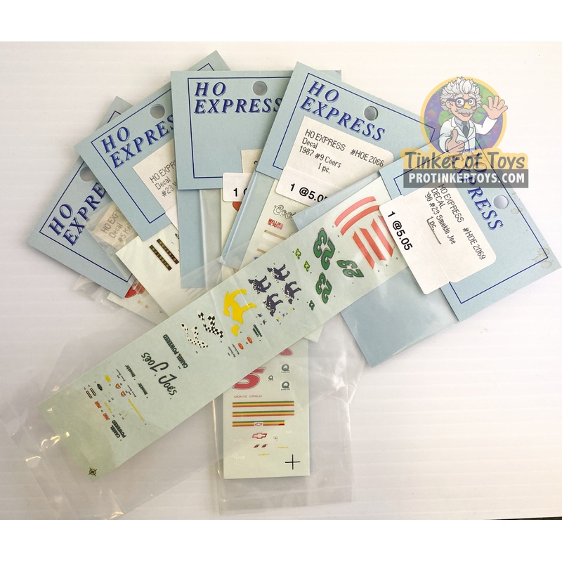 Slot Car Decal Sticker Pack | 2060-2069 | HO Express