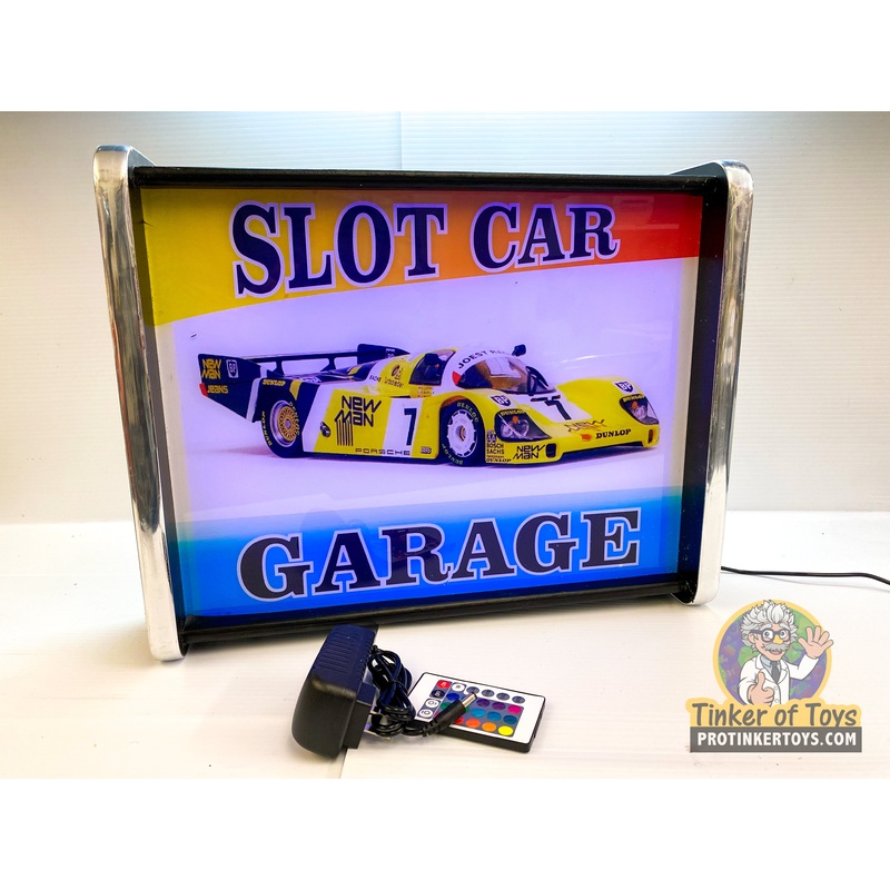 Slot Car Garage | Light Up Display Sign