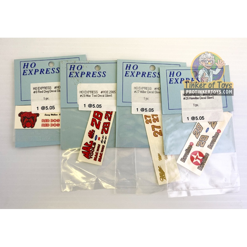 Slot Car Sticker Pack | 2000-2009 | HO Express