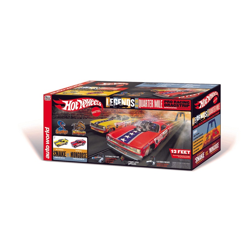 Snake vs Mongoose | SRS330 | 13 Pro Racing Dragstrip HO Scale | Auto World