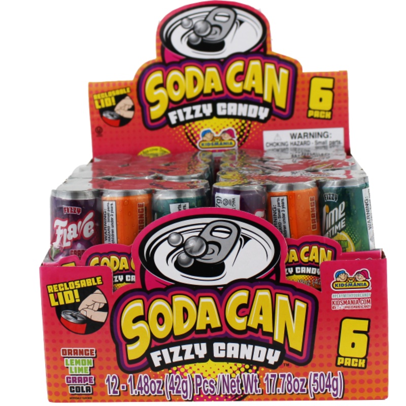 Soda Can Fizzy Candy | 16631 | Nassau Candy