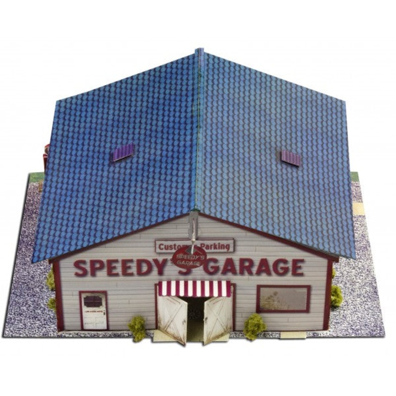 Speedy's Garage | Photo Real Model Kit | BK6422 | Innovative Hobby Supply