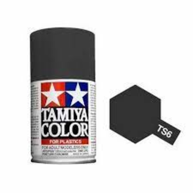 Spray Lacquer TS-6 Matt Black | TAM85006 | Tamiya Paints