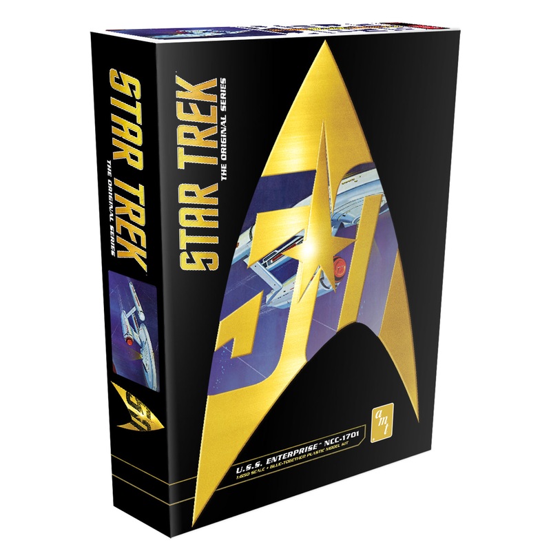 Star Trek Classic U.S.S. Enterprise (50th Anniversary Ed) 1:650 Scale Model Kit | AMT947 |  AMT
