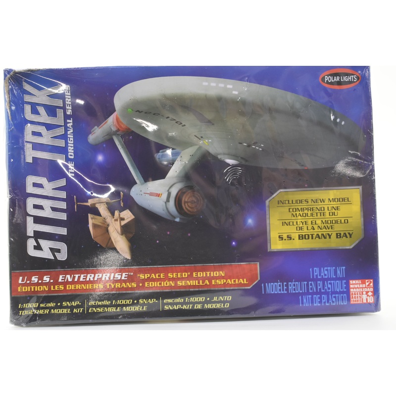 Star Trek U.S.S Enterprise w/ S.S Botany Bay Speed Seed Edition | POL908M | Polar Lights  Model Kit