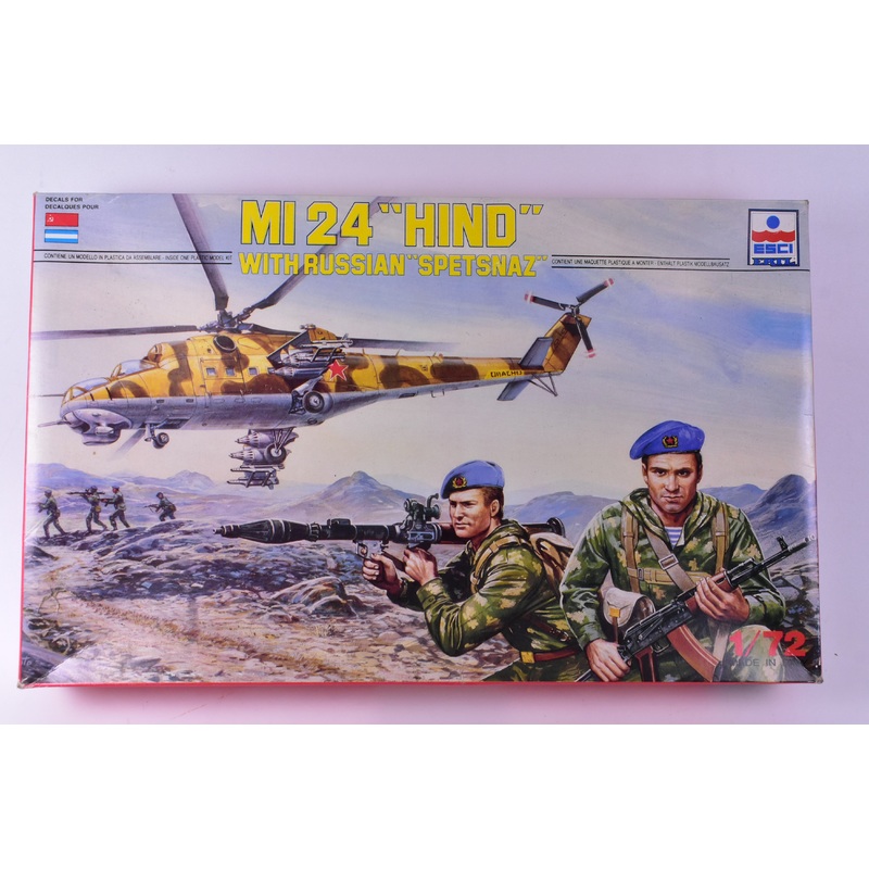 Second Chance MI 24"HIND" With Russian "Spetsnaz" 1/72 Scale  | 9076 | IDEA Model Kit