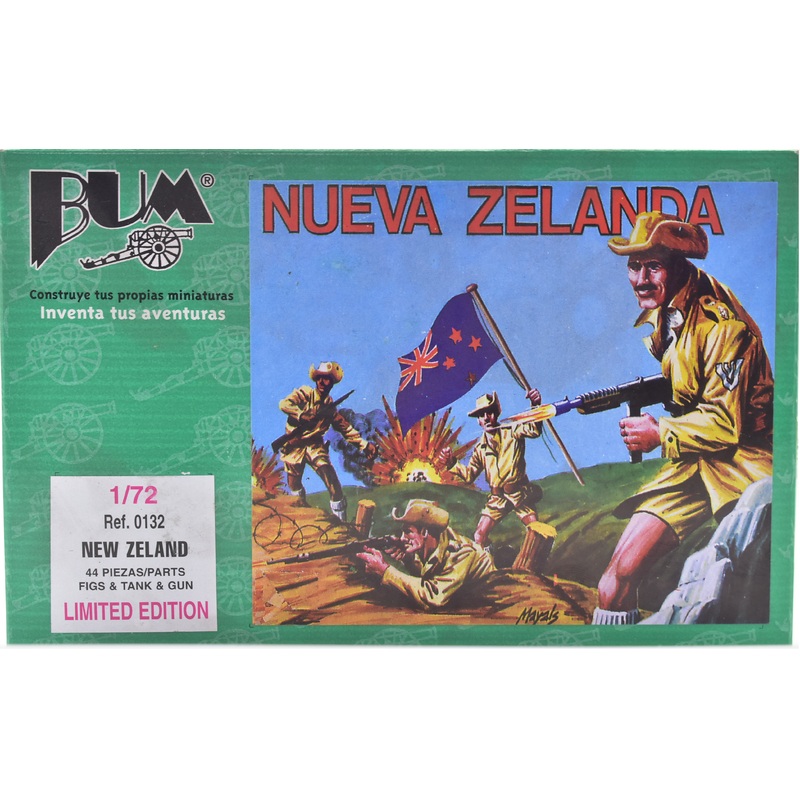 Second Chance New Zeland Army (44 parts ) 1:72 Figure Set | 0132 | Bum Model Co.